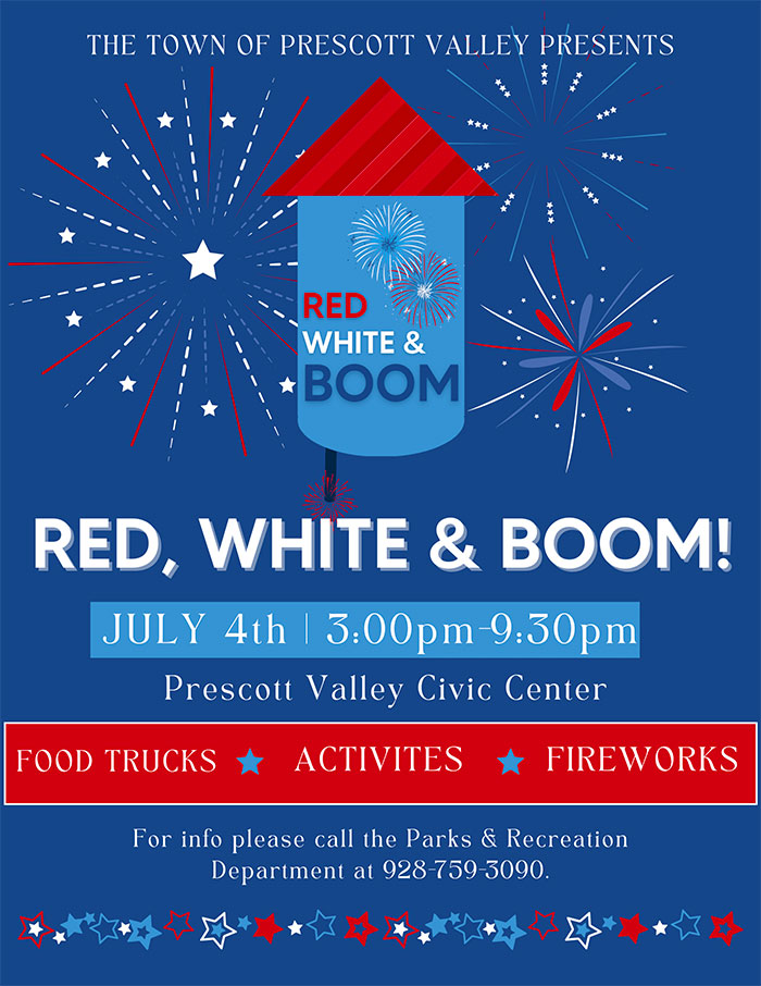 Fireworks in Prescott for July 4th