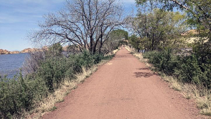Views of Watson Lake along the Peavine Trail